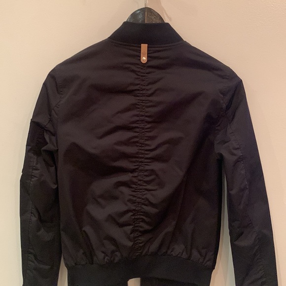 Mackage Suede Bomber Jacket - Picture 3 of 4